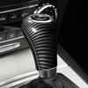 Carbon Fiber Style Interior Gear Shift Knob Cap Head Cover Molding Trim Sticker For Mercedes Benz W204 X204 W169 W212 W218 W463
