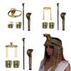 Pharao Hut Cosplay Kopfschmuck Zepter Kopfbedeckung für Mädchen Halloween Haarreif Cosplay Ägyptische Schlange Haarreif