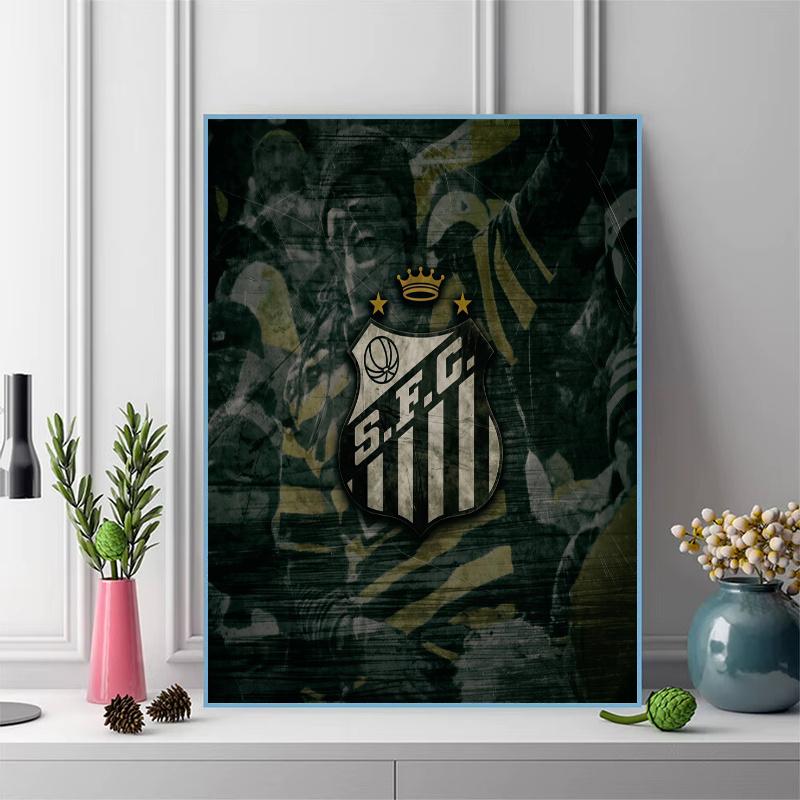 Santos F.C 100% Round Full Drill 5D DIY Diamond Painting Embroidery Cross Stitch Rhinestone Décor