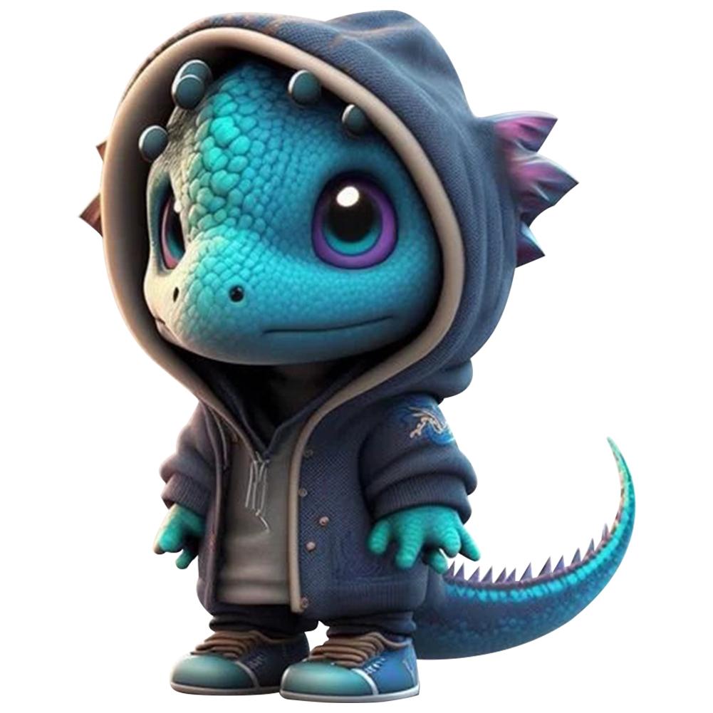 

Крутые фигурки драконов Мультяшный рождественский декор дракона Креативные милые статуэтки драконов Украшения статуэтки драконов Украшение для рождественской вечеринки фиолетовый