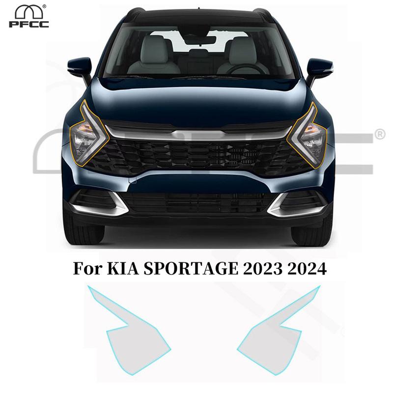Headlight Rearview Door Sills Triangle TPU Protection Film For KIA SPORTAGE  2024 Anti-Scratch Precut Clear PPF Resistant