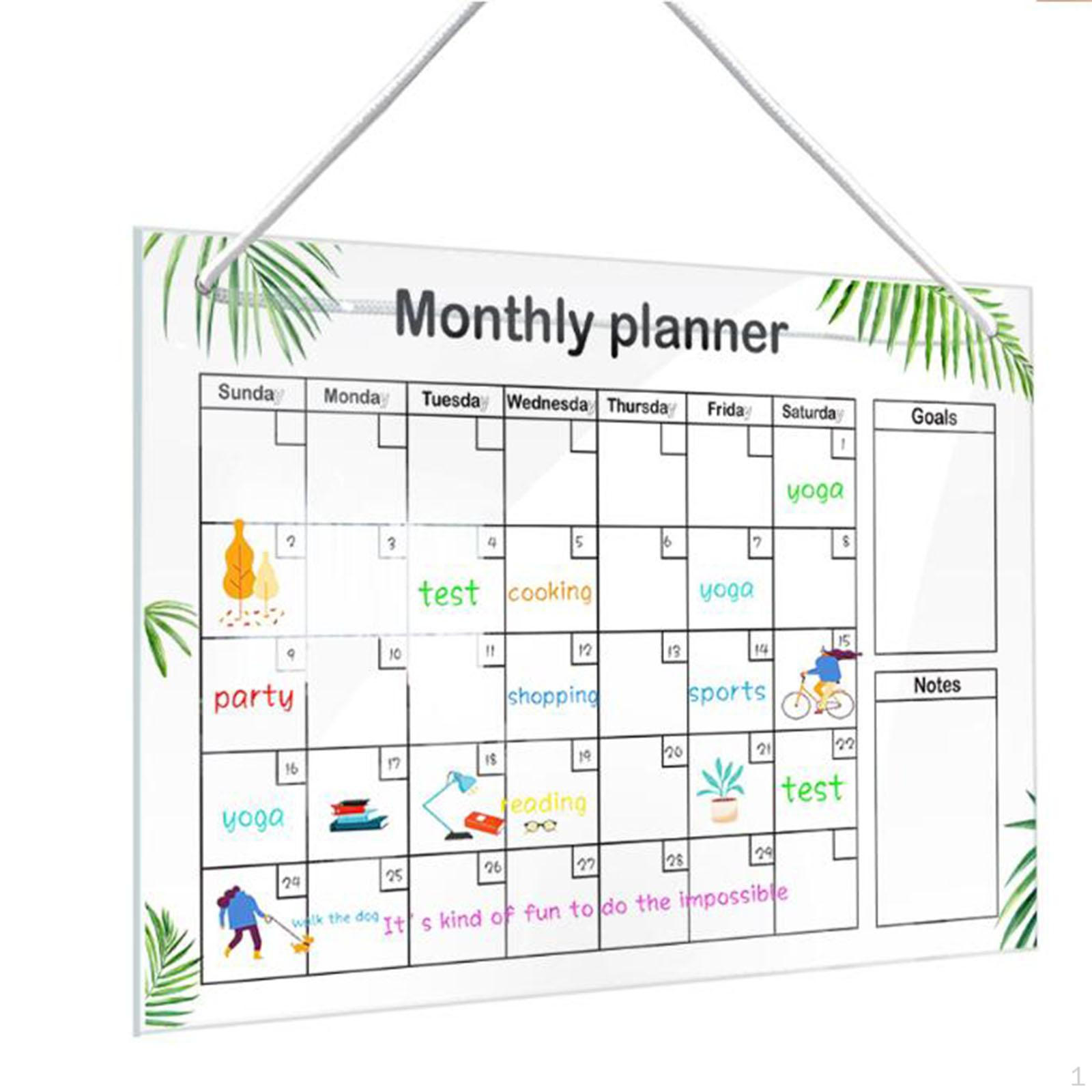 

Weekly Organizer for Fridge - Your Routine style E