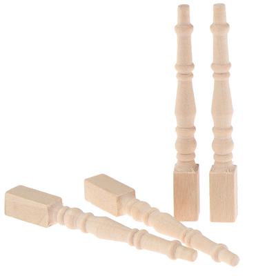 1:12 Dollhouse Miniature Wooden Chair Table Leg Diy Furniture Accessories Toys