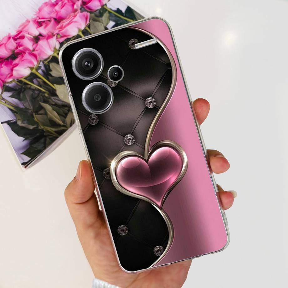 For Xiaomi Redmi Note 13 Pro+ Case Redmi Note13 4G Pro Plus Soft Clear TPU Bumper Funda For Redmi Note 13Pro+ Luxury Fashion Bag