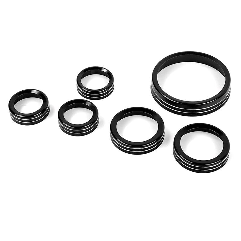 6Pcs/Set Car Modified Air Conditioner Headlight Switch Knob Fit For Ford Bronco 2024+ Car Drive Trailer Gear Switch Knob Cover