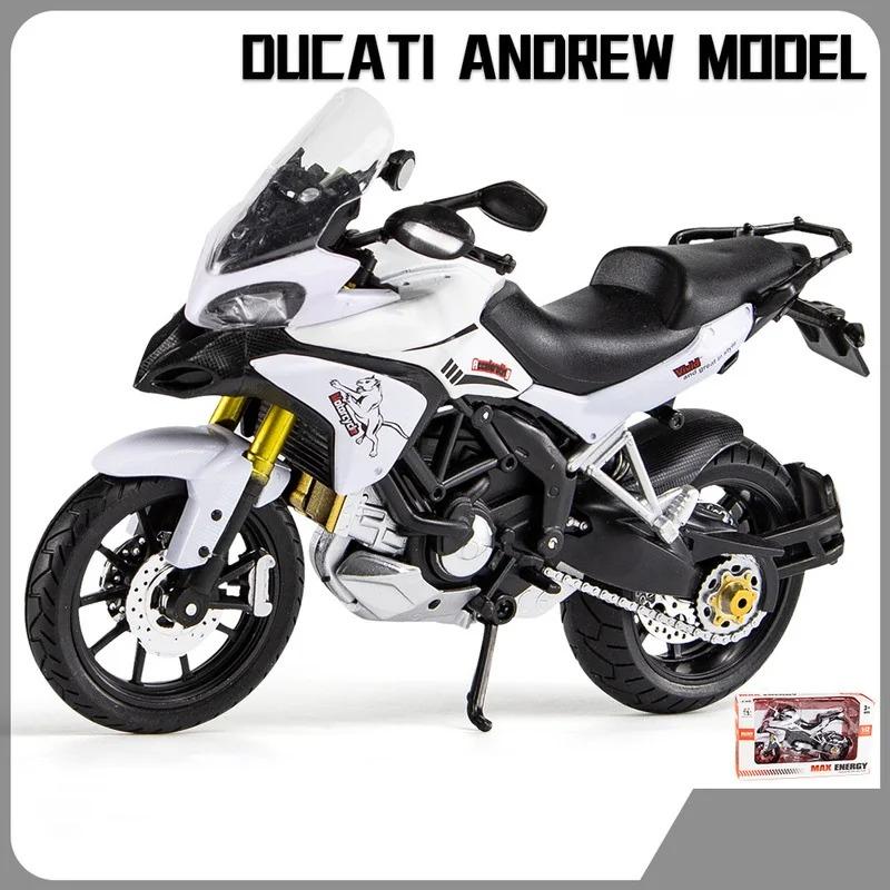 1/12 Ducati MTS Enduro Die Cast Motorcycle Model Toy Vehicle Collection Autobike Shork-Absorber Off Road Autocycle Toys Car