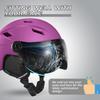 Odoland Ski Helmet with Snowboard OTG Glasses Includes Size Small Visor, Helmet, Compatible, Goggles, Dial-in Control, Men's, Women's, Adult, Purple,