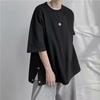 Men's Trendy Loose Fit T-Shirt, Short-Sleeved, Hong Kong Style, Versatile and Stylish.