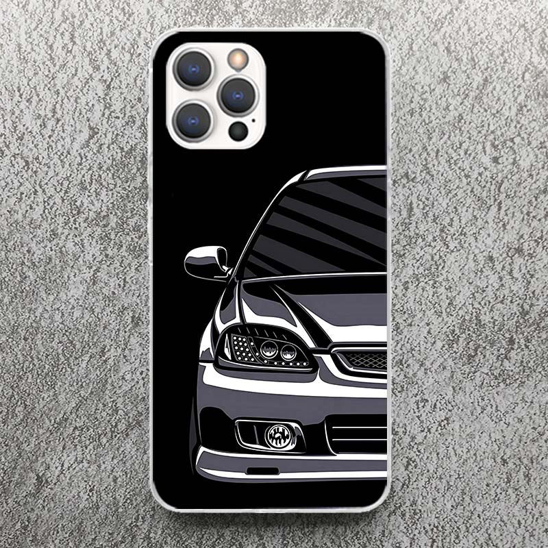 JDM Tokyo Drift Sports Car Male Men Phone Case For iPhone 17 16 15 14 13 12 11 Pro Max Mini Plus Air 7 SE 8 Soft Silicone Print