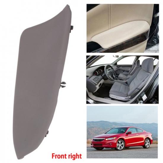 Fits 08-12 Honda Accord Leather Door Panels Armrest Cover Front Right Side Grey