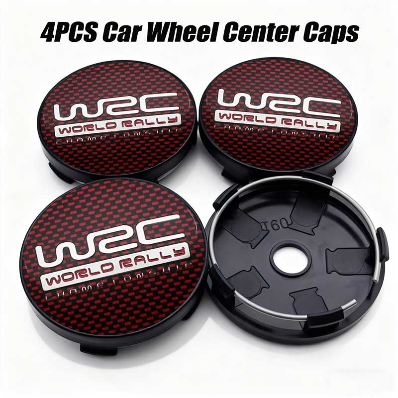 4pcs 56mm 60mm Universal WRC Emblem Car Wheel Center Cover Hub Cap Sticker For FORD 120a TOYOTA Volkswagen KIAa120