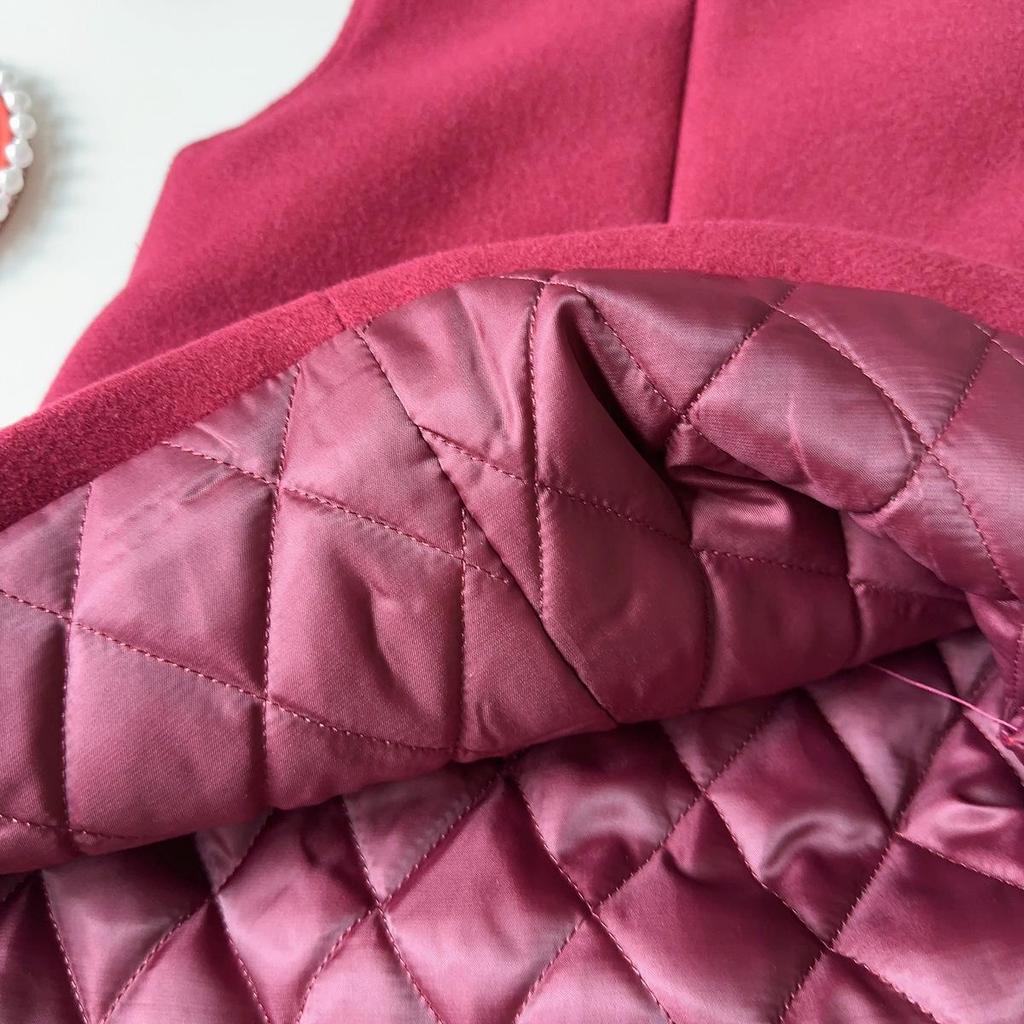 New Winter Rose Cheongsam Hanfu Sleeveless Dress for Baby Girls - Style AWB005