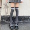 Women's Teen Double Line Knee Socks Long Stockings