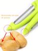 Leeseph Multifunction Fruit Peeler 2pcs I Shape, Fruit Vegetable Potato Peelers for Kitchen,  Melon Planer Kitchen Gadgets