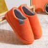 Bag Heel Cotton Slippers Women's Autumn and Winter Couple Indoor Household Thick-soled Warm Home Non-slip Plush Confinement Shoes Men