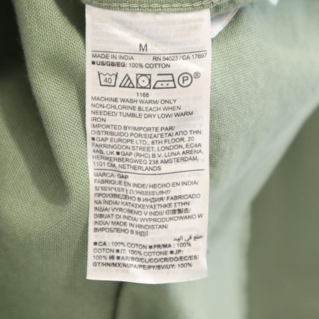 GAP Long sleeve Button down shirt M green Men's Used
