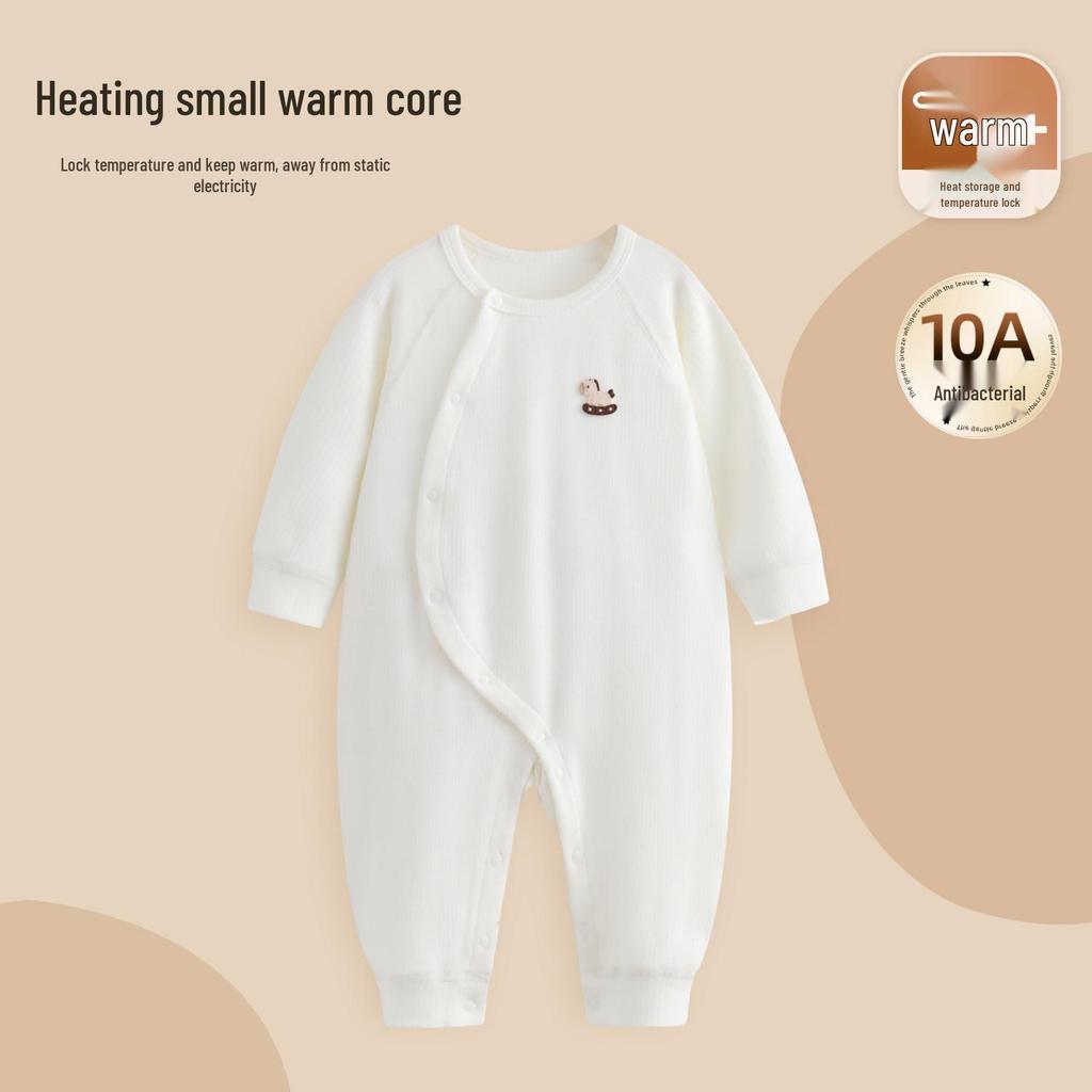 Baby Weicher Samt Langarm Strampler - Neugeborene Frühling/Herbst Warmer Schlafanzug