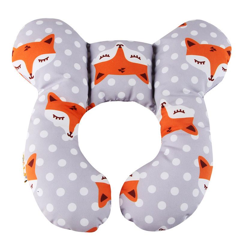 Childrens Ushaped Cartoon Pillow Outdoor Travel Cart Neck Guard Accessory Baby