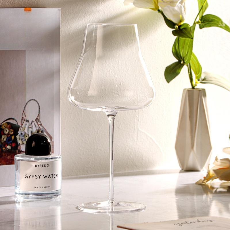 Large Capacity Ultra-thin Handmade Pot-bellied Burgundy Red Wine Glass High-end Home High-value Wine Light luxury Crystal Goblet