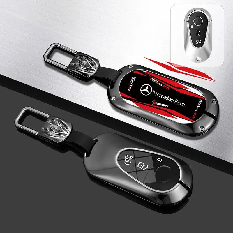 Car Key Case Cover Bag For Mercedes Benz A B C E S V R-Class C43 CLA GLA GLB GLC GLK SLK SL Vito W211 W203 W204 W210 W124 AMG W2