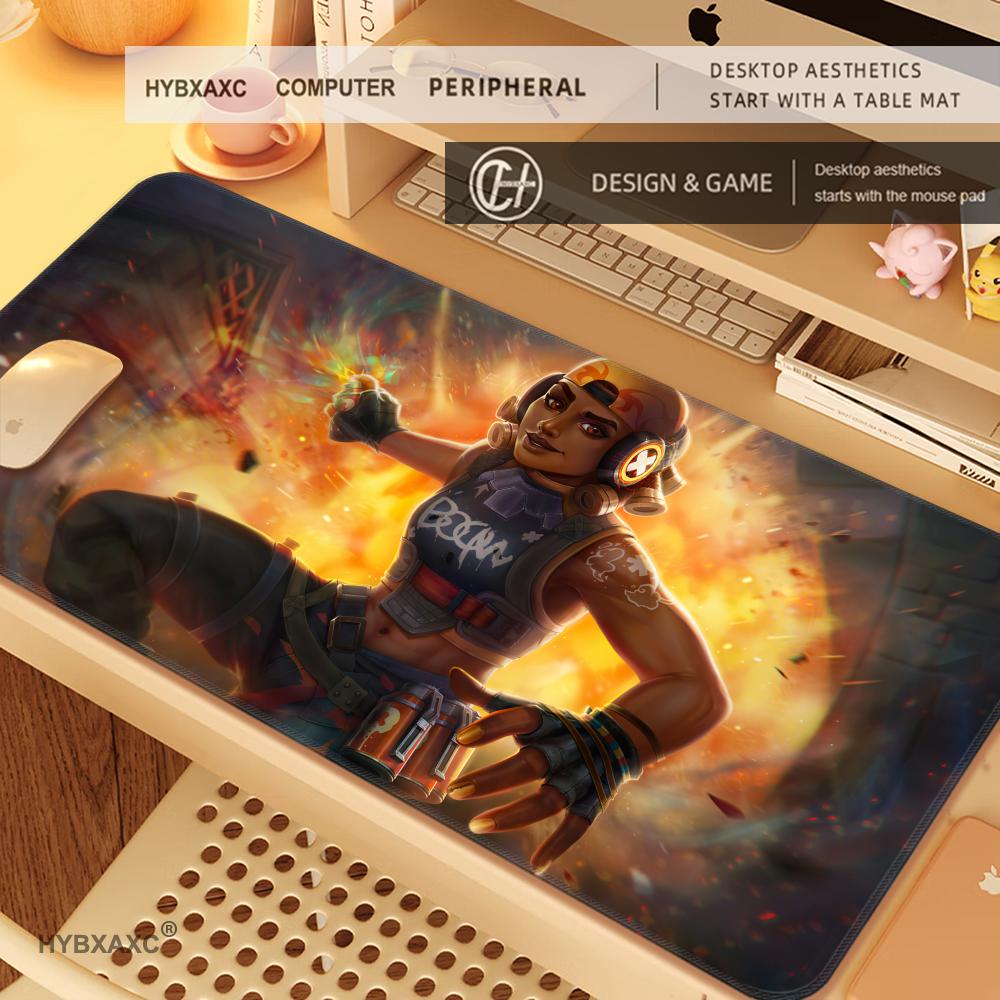 Gaming Hybxaxc Valorant Raze Großes Mauspade Computer Mauspade PC Gamer Mauspade Laptop XXL Maus Teppich Tastaturmatte Schreibtischunterlage