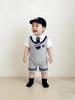 Stylish Summer Romper for Baby Boys: Little Gentleman Crawling Suit for Newborns