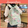 2023 New Cartoon Printed Backpack For Girls Korean Version Cute And Lightweight Nylon Material Breathable And Durable School Shoulder Bag
