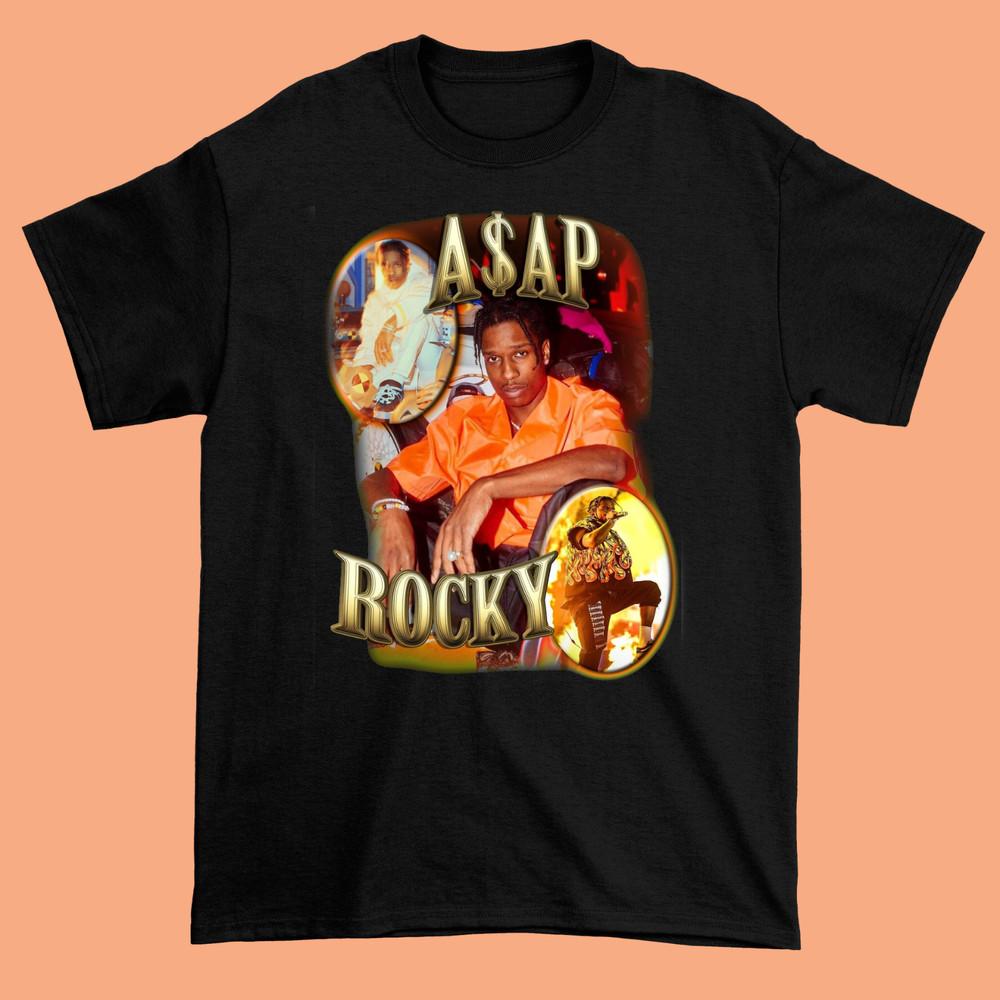 Asap Rocky Cotton Short Sleeve  Black Men All Size Men Tshirt Unisex T-Shirt XXL