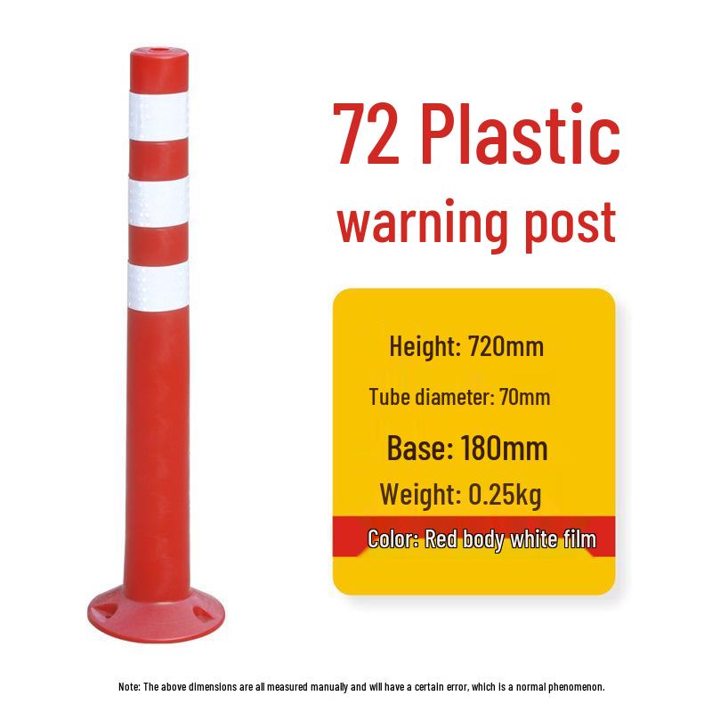 Reflective Elastic Traffic Bollard: PU Anti-Collision Post & Rubber Road Barrier