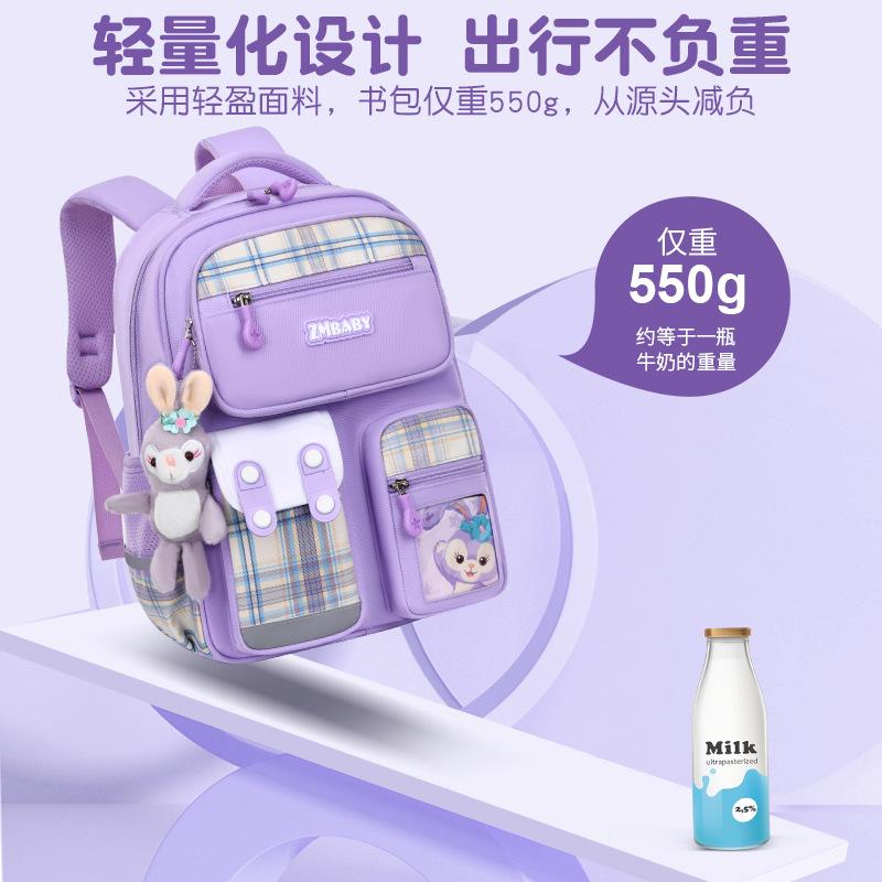 New Primary School Schoolbag, Women's Lightweight Large-capacity Cartoon Schoolbag, Children's Backpack