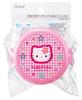 Skater Bento Round Rice Ball Case with Made in Sanrio Hello Kitty Kaohana Box, Antibacterial, Two-Tier, Fork, 500ml, Japan, Microwaveable, (ONWR1AG-A)