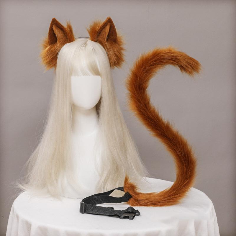 Handcrafted Plush Cat Ear Headband for Cosplay & DIY