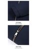 Men's Autumn/Winter Cotton Stand-up Collar Jacket - Business Casual, Solid Color, Thicken, Dad's Style