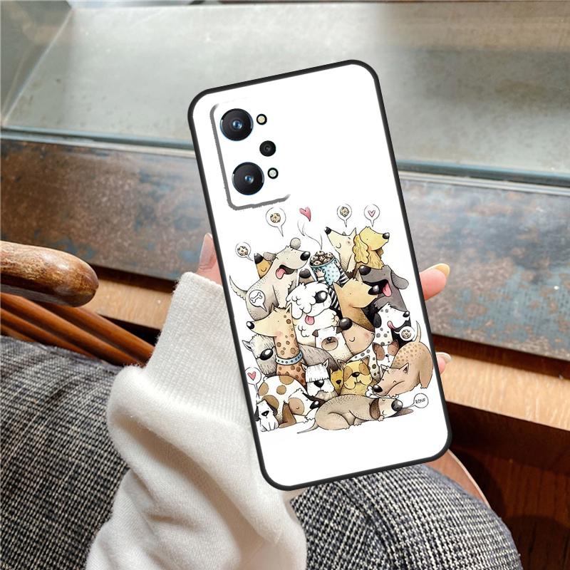 

Чехол для телефона с французским бульдогом и биглем для Realme 8 Pro 8i C21 GT Master GT Neo 2 Funda для OnePlus 9R 8T Nord 2 9 Pro OnePlus 9RT