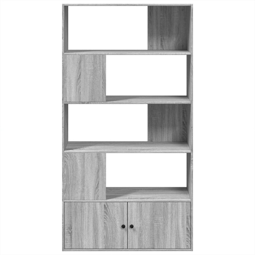 Bookshelf Grey Sonoma 100x36x189 cm Engineered Wood