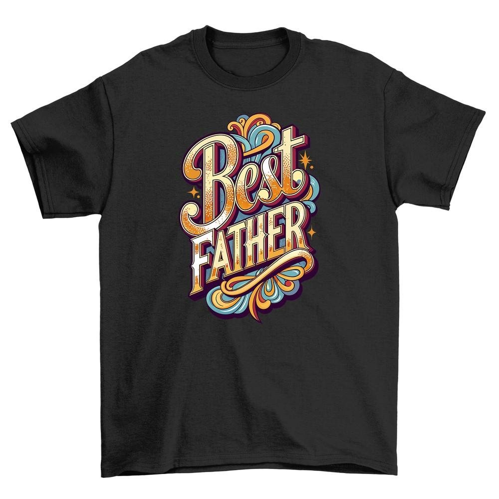 Best Father Script: Funny T-shirt for Super Dads! Unisex Tee, Ideal Gift for the