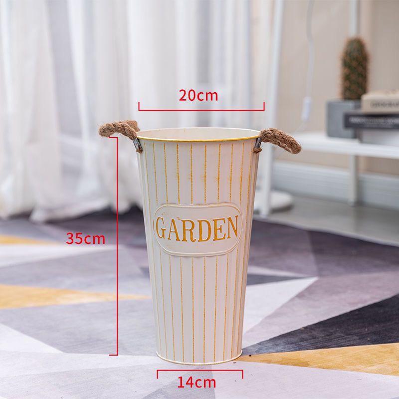 Creative Tin Flower Pot: Dried & Fresh Flower Arrangement Vase for Home or Flower Shop Use