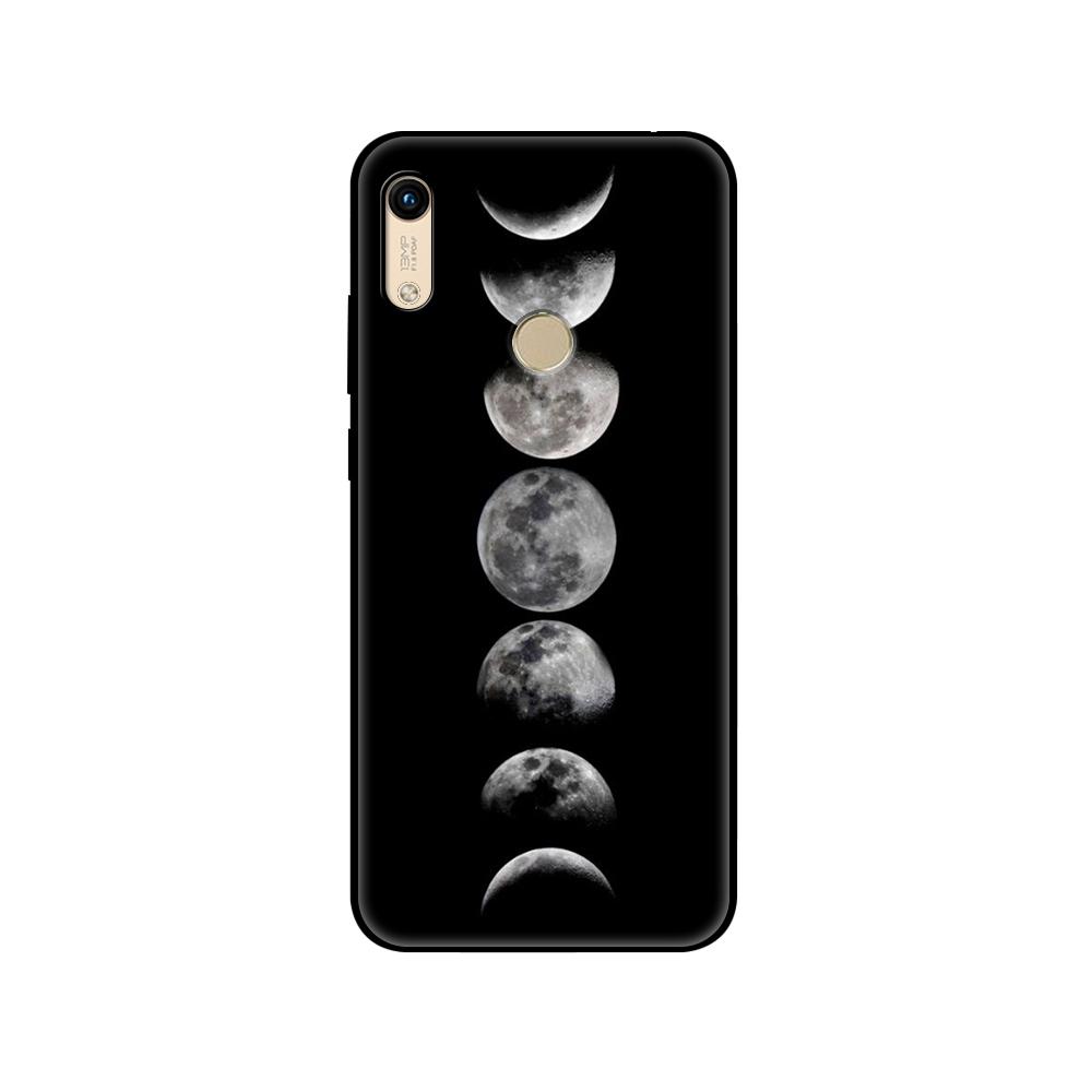 Black Tpu Case For Huawei Honor 8a Prime 8s Prime 9 Lite Honor 9A 9C 9X Premium 9x Pro 9S Sky Space Planet Moon Stars Design