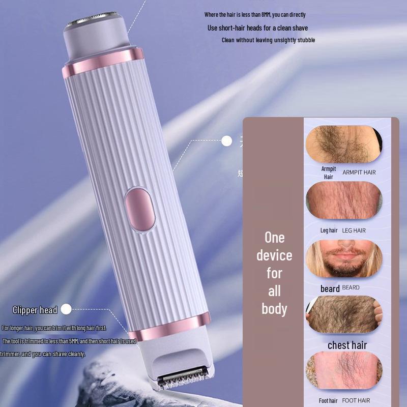 

Перезаряжаемый Унисекс Триммер для волос на лобке и подмышках – Универсальная электрическая бритва для интимных зон. Chinese Packaging