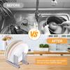 2 PCS Plate Rack Organizer for Cabinet – Plastic Stand for Plates, Bowls, Trays & Bakeware, Keeps Items Dry