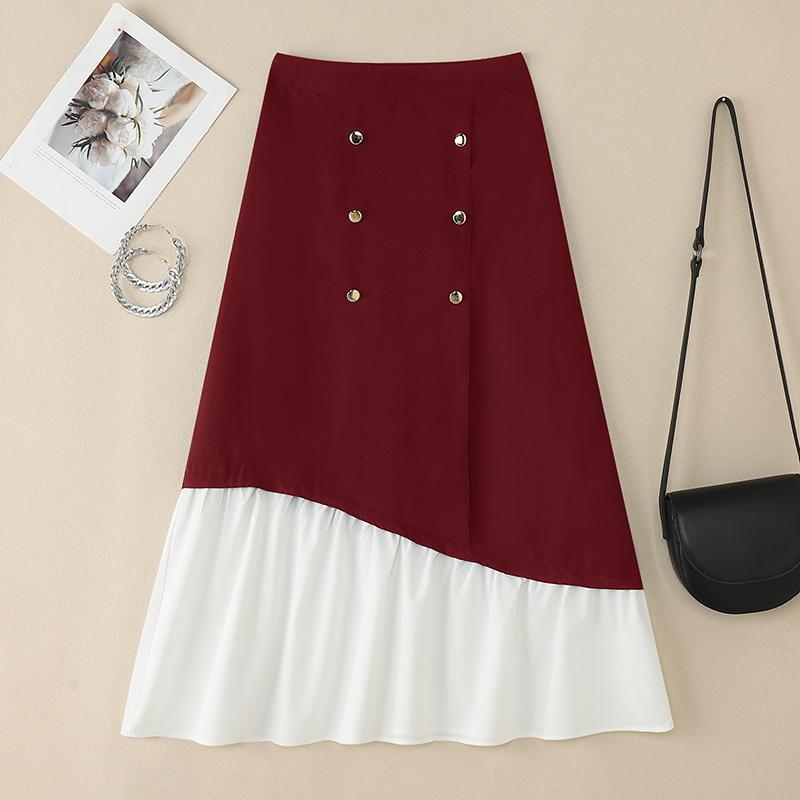 

ZANZEA Womens Summer Casual Patchwork Elegant Skirts 3XL