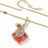 Moda Transgraniczna Czerwona Kokardka Emaliowany Wisiorek w Pudełku Naszyjnik dla Kobiet