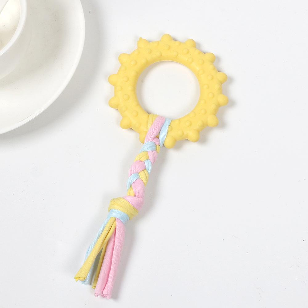 Cross-Border Pet Chew & Teaser Toy for Dogs & Cats – Teething, Training, Amusement: Small Dog Cloth Rope Knot.