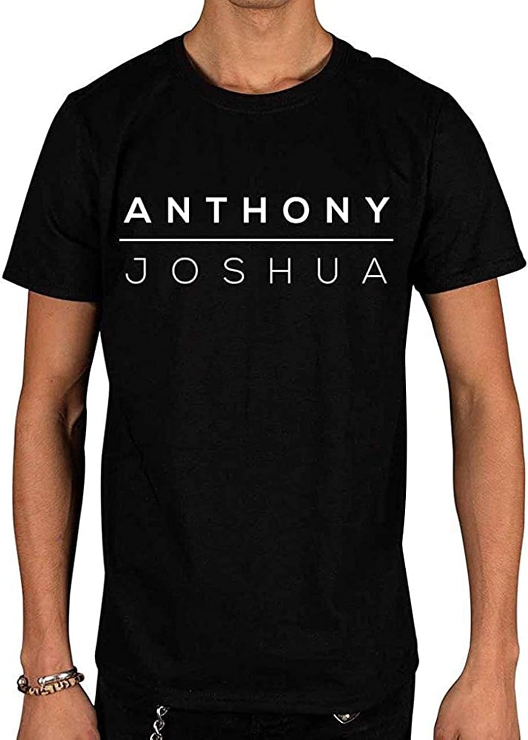 Men s Anthony Joshua Slogan Graphic Men T Shirt Boxer Fight L чёрный