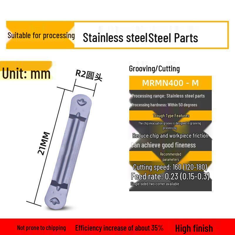 CNC Lathe Grooving Inserts MGMN300-M End Face Cutting Tools