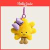 Cartoon Sunflower Bag Charm Plush Doll Accessory For Teens Streetwear