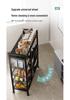 Floor-standing Multi-layer Kitchen Shelf for Cookware, Vegetables, Microwave, and Snacks