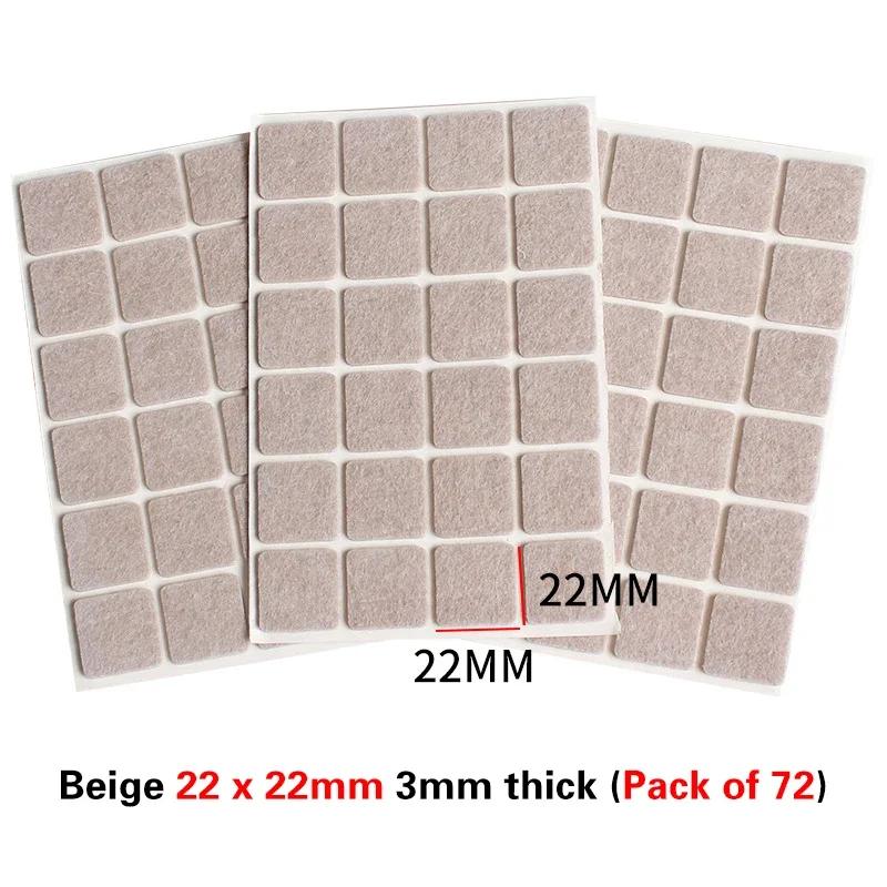 Thickened Self-adhesive Felt Chair Leg Pads Anti Slip Scratch Resistant Noise Resistant Floor Furniture Protection Pads Gaskets