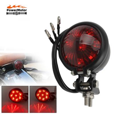 Universal Motorcycle Round Brake Light Stop Signal Lamp For Honda Triumph Harley Yamaha Cafe Racer Retro Motor Bike