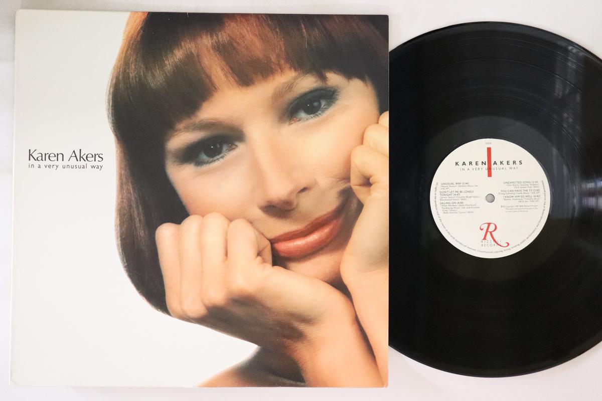 

LP Record KAREN AKERS - In A Very Unusual Way 1004 RIZZOLI 1987 US Jazz Used